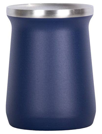 Copo Cuia Tereré Térmico 100% Inox  236ml Azul Escuro