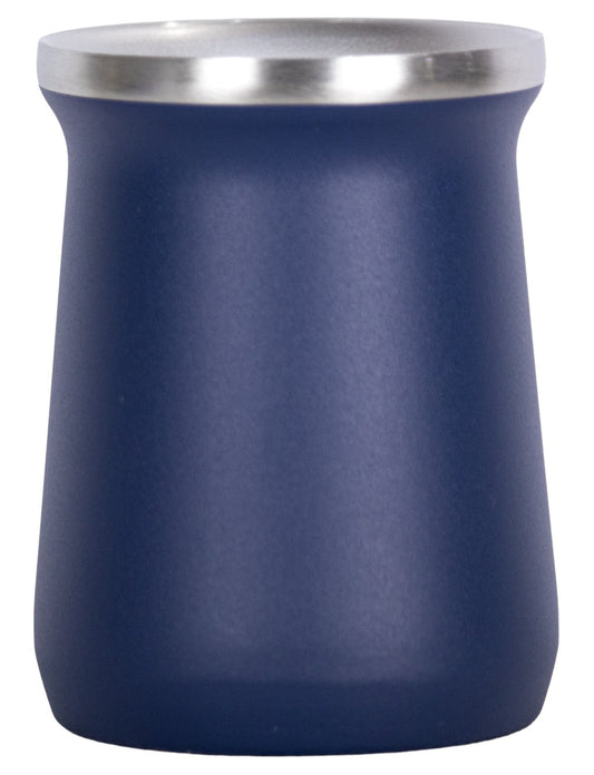 Copo Cuia Tereré Térmico 100% Inox  236ml Azul Escuro
