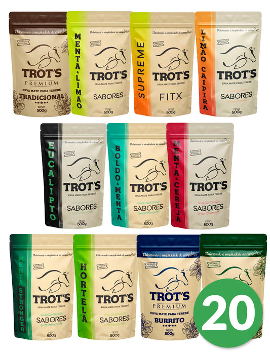 Kit 20 Ervas Mate Tereré Trots Premium 500g - Escolha os Sabores
