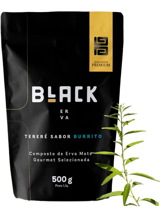 Erva Mate Tereré Black Erva Premium 500g Burrito