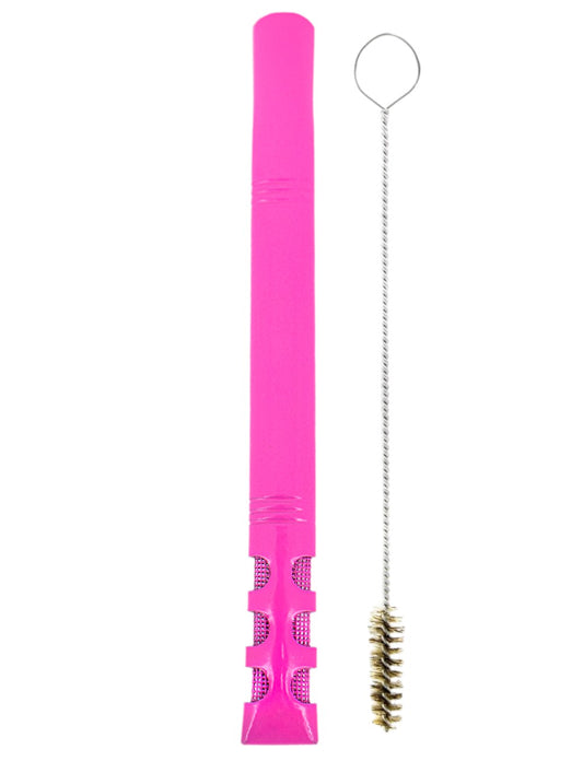 Bomba De Terere 19cm Aço Inox Lisa v6 Pink