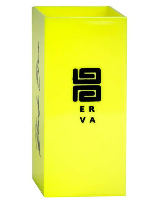 Copo Tereré Black Erva Acrílico Quadrado Amarelo Neon 270ml