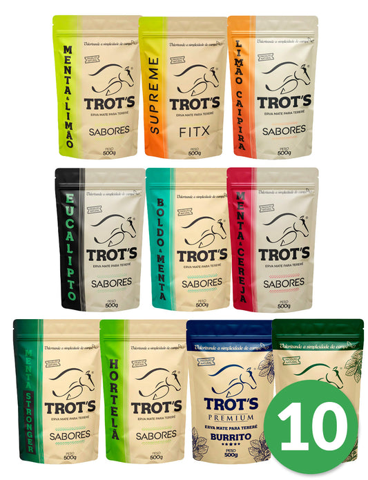 Kit 10 Ervas Mate Tereré Trots Premium 500g - Escolha os Sabores
