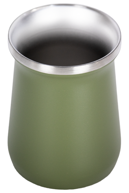 Copo Cuia Tereré Térmico 100% Inox  236ml Verde