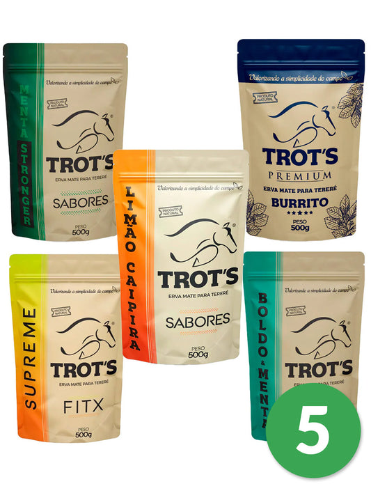 Kit 5 Ervas Mate Tereré Trots Premium 500g - Escolha os Sabores