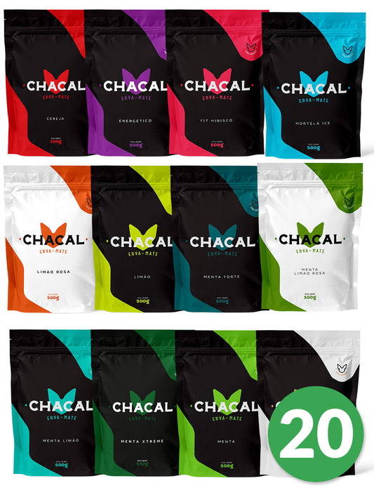 Kit 20 Ervas Mate Tereré Chacal Premium 500g - Escolha os Sabores