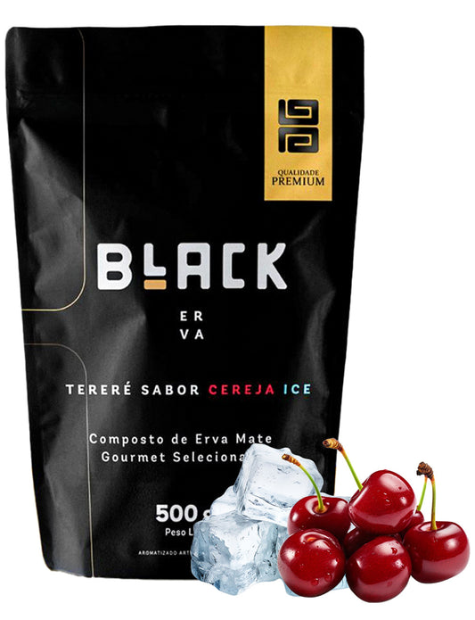 Erva Mate Tereré Black Erva Premium 500g Cereja Ice