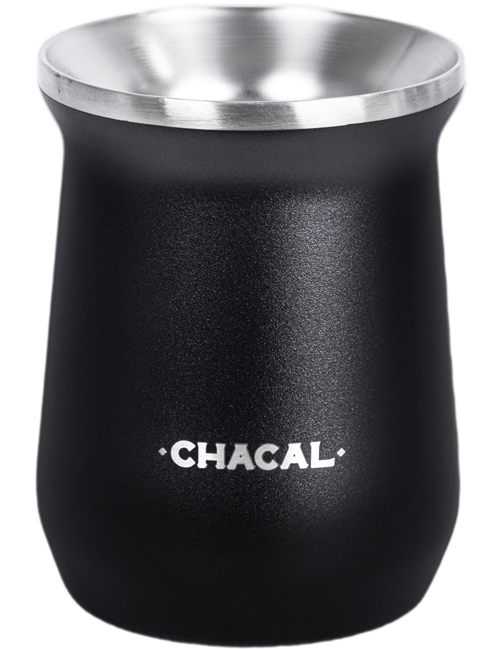Copo Cuia Tereré Térmico 100% Inox Chacal 236ml Preto