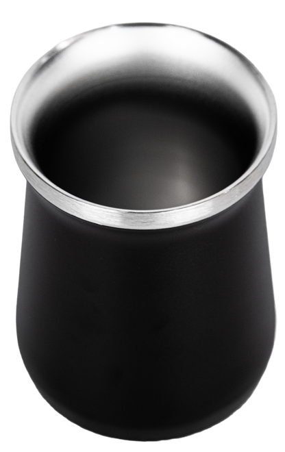 Copo Cuia Tereré Térmico 100% Inox  236ml Preto