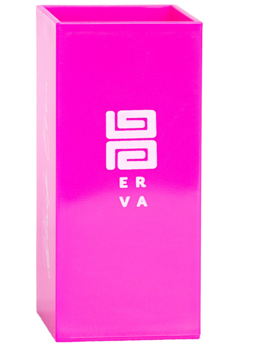 Copo Tereré Black Erva Acrílico Quadrado Pink Rosa 270ml
