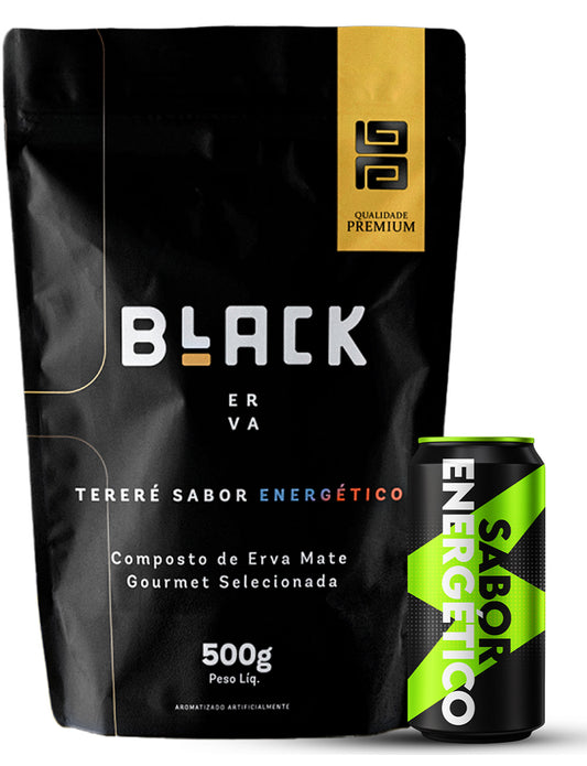 Erva Mate Tereré Black Erva Premium 500g Energetico