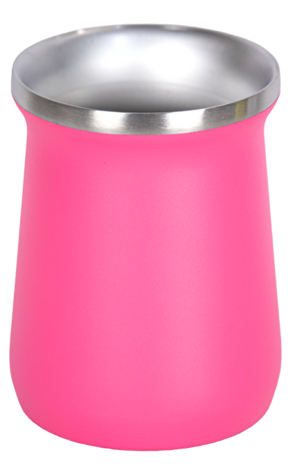 Copo Cuia Tereré Térmico 100% Inox  236ml Pink
