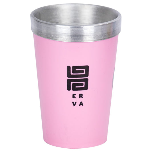 Copo Térmico Tereré Black Erva Alumínio e Acrilico Rosa 300ml