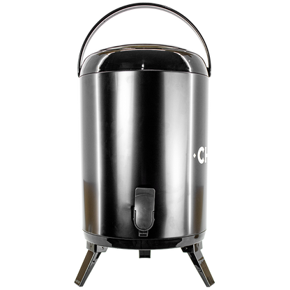 Garrafa Termica Chacal Inox Preto 9.5l Tereré Café Chimarrão Chá