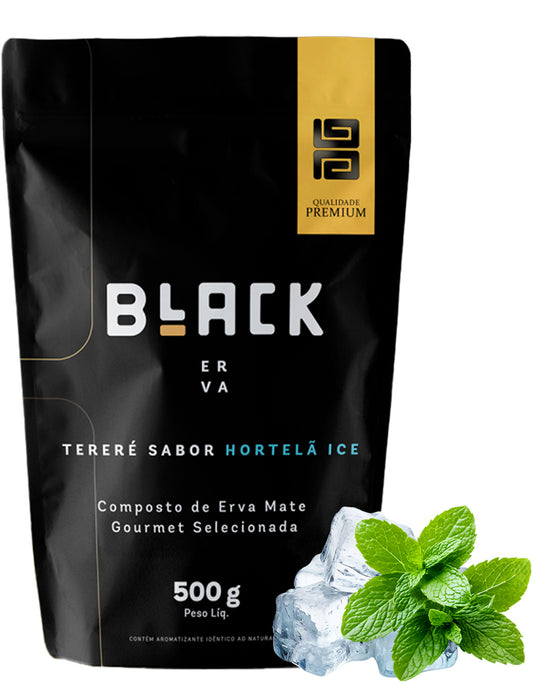 Erva Mate Tereré Black Erva Premium 500g Hortela Ice