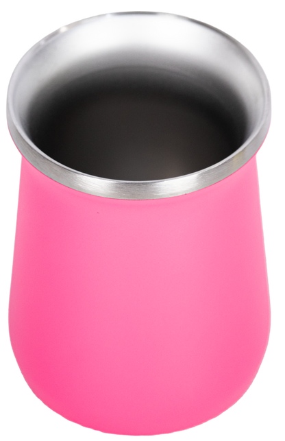 Copo Cuia Tereré Térmico 100% Inox  236ml Pink