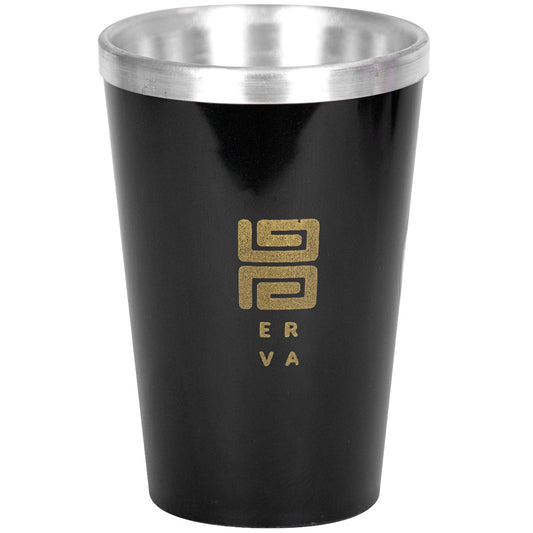 Copo Térmico Tereré Black Erva Alumínio e Acrilico Preto 300ml