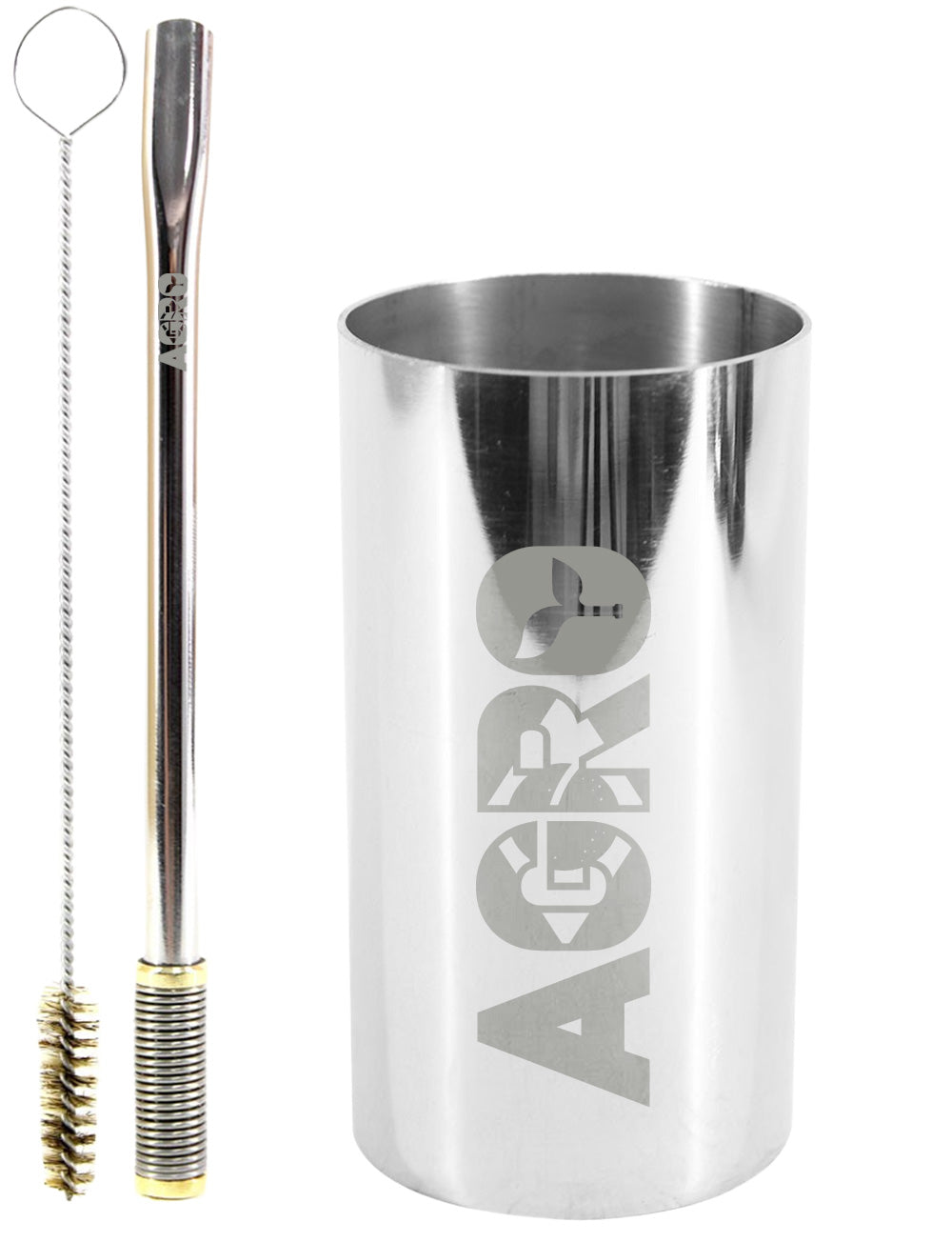 Kit Tereré Copo Cuia Premium Bomba Inox Agro Brasil