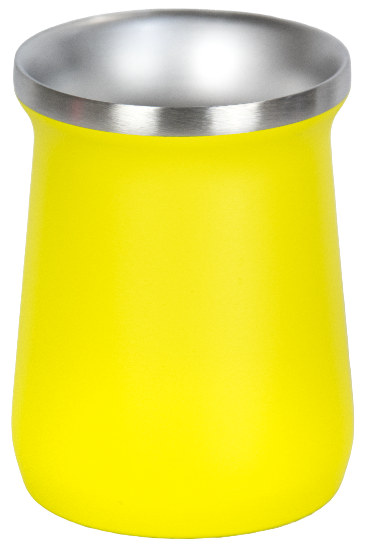 Copo Cuia Tereré Térmico 100% Inox  236ml Amarelo