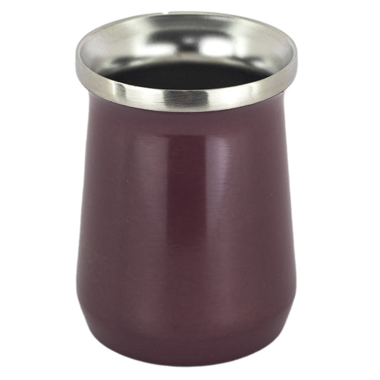 Copo Cuia Tereré Térmico 100% Inox  236ml Bordo
