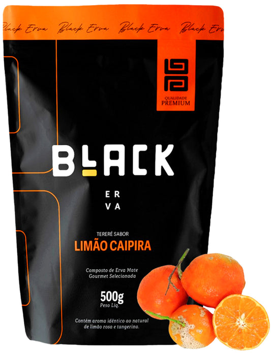 Erva Mate Tereré Black Erva Premium 500g Limão Caipira