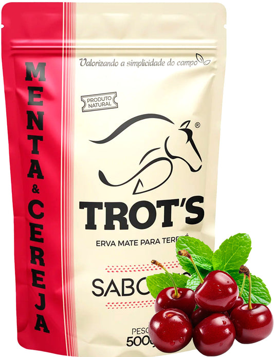 Erva Mate Tereré Trots Premium 500g Menta e Cereja