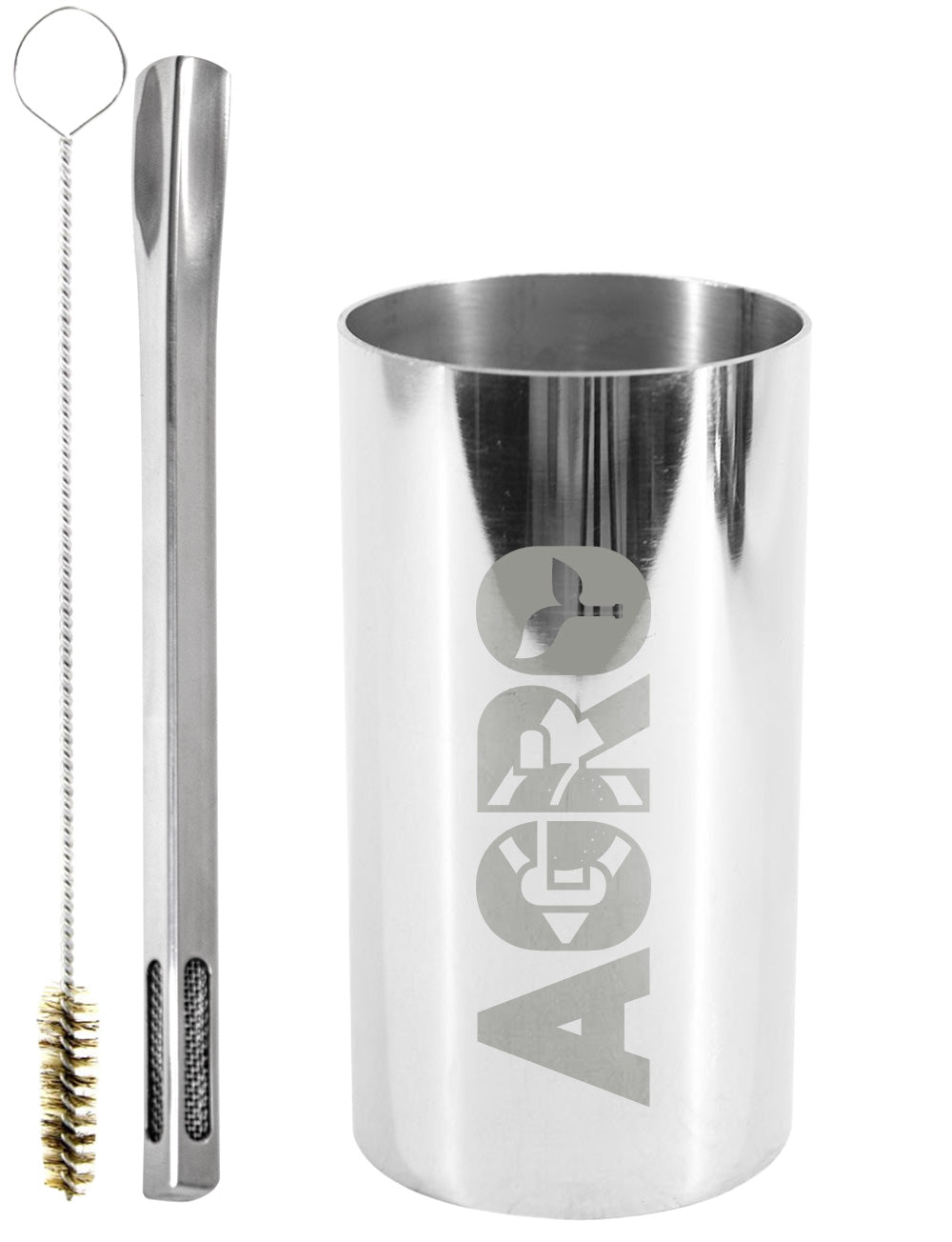 Kit Tereré Copo Cuia Premium Bomba Inox Agro Brasil