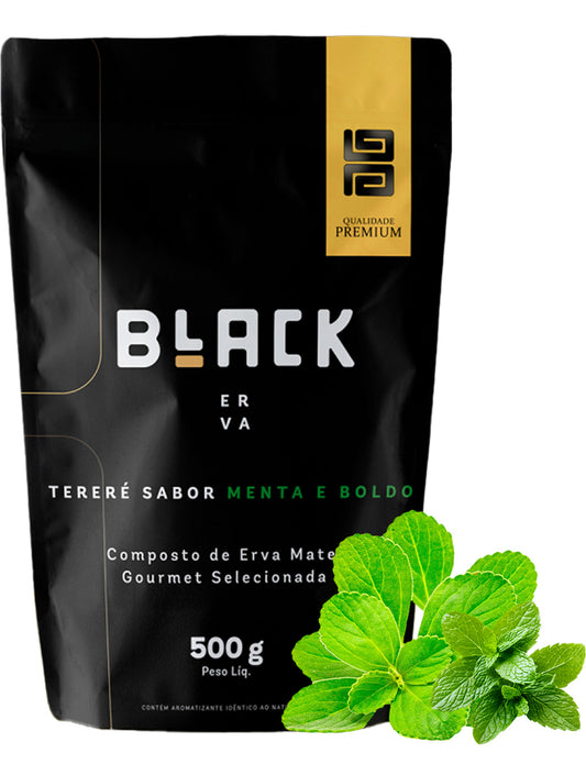Erva Mate Tereré Black Erva Premium 500g Menta e Boldo