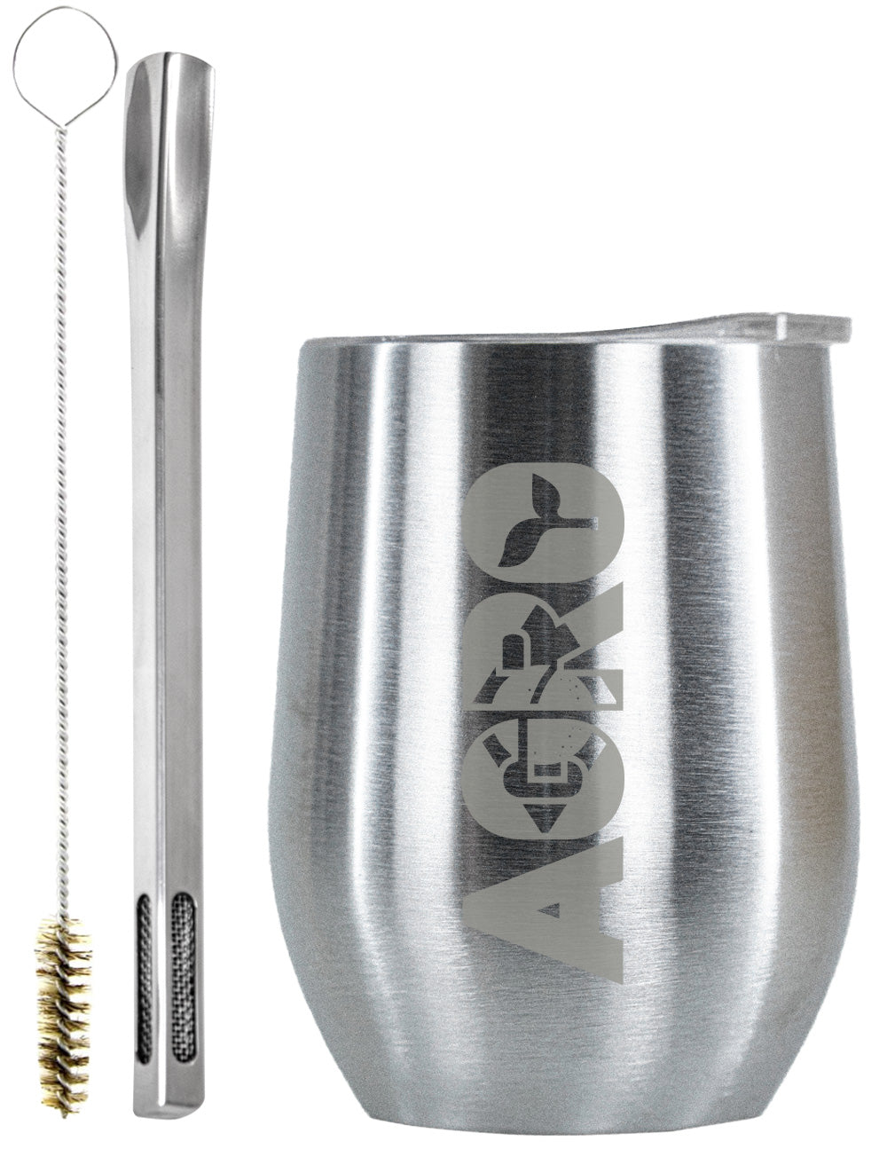 Kit Tereré Copo Cuia Premium Bomba Inox Agro Brasil