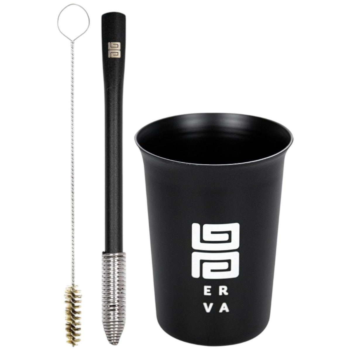 Kit Copo Tereré Black Erva New Classic Alumínio Bomba Preta