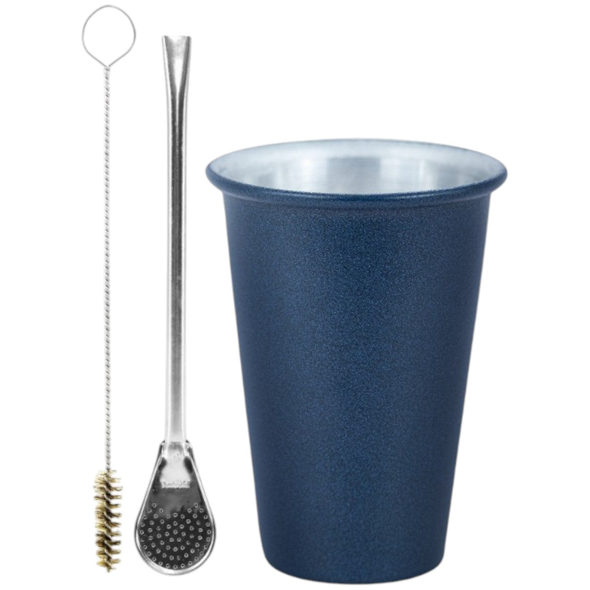 Kit Bomba Tradicional e Copo Terere Alumínio 280ml -  Escolha a Cor