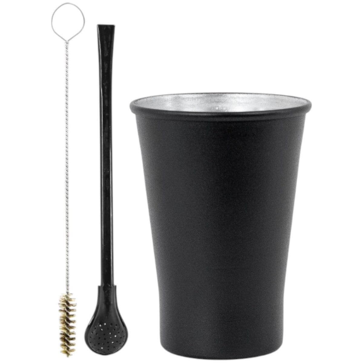 Kit Bomba Tradicional e Copo Terere Alumínio 280ml -  Escolha a Cor