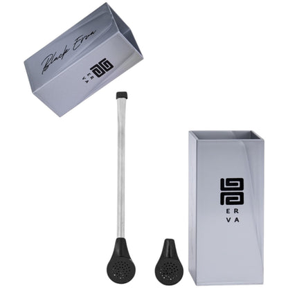 Kit Bomba Tradicional Plástico e Copo Quadrado Terere Black Erva Acrílico -  Escolha a Cor