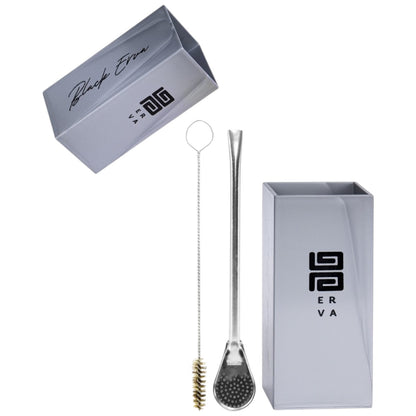 Kit Bomba Tradicional e Copo Quadrado Terere Black Erva Acrílico -  Escolha a Cor