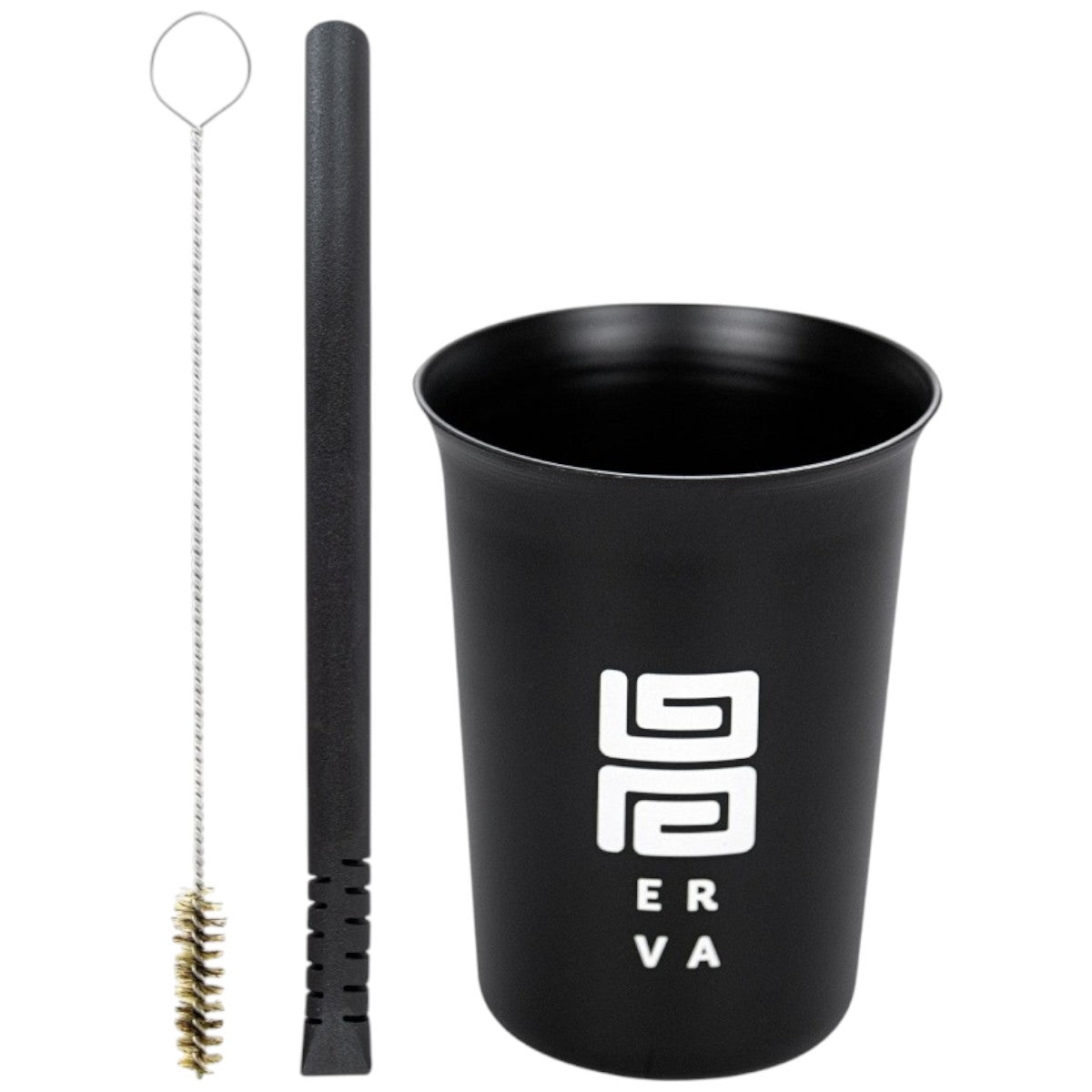 Kit Copo Tereré Black Erva New Classic Alumínio Bomba Preta