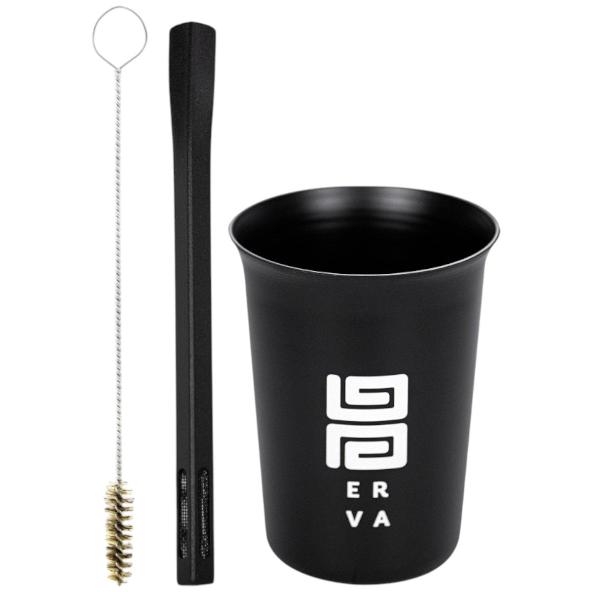 Kit Copo Tereré Black Erva New Classic Alumínio Bomba Preta