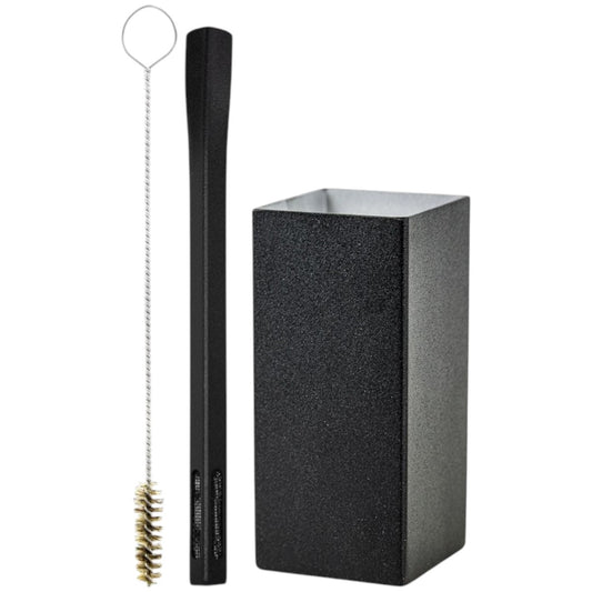 Kit Bomba Griid e Copo Quadrado Terere Aço Inox -  Escolha a Cor