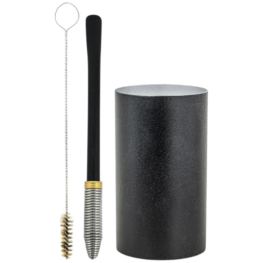 Kit Bomba Mola Conica e Copo Redondo Terere Aço Inox -  Escolha a Cor