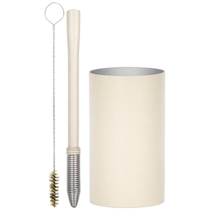 Kit Bomba Mola Conica e Copo Redondo Terere Aço Inox -  Escolha a Cor