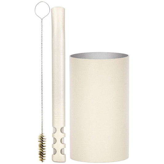 Kit Bomba V6 e Copo Redondo Terere Aço Inox -  Escolha a Cor