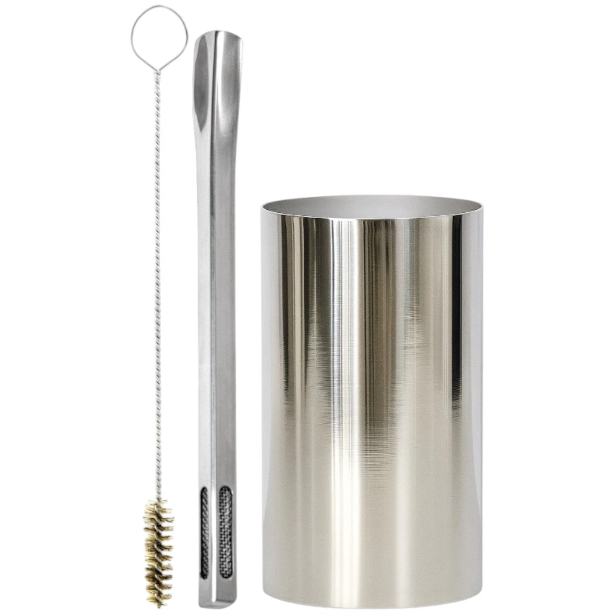 Kit Bomba Griid e Copo Redondo Terere Aço Inox -  Escolha a Cor