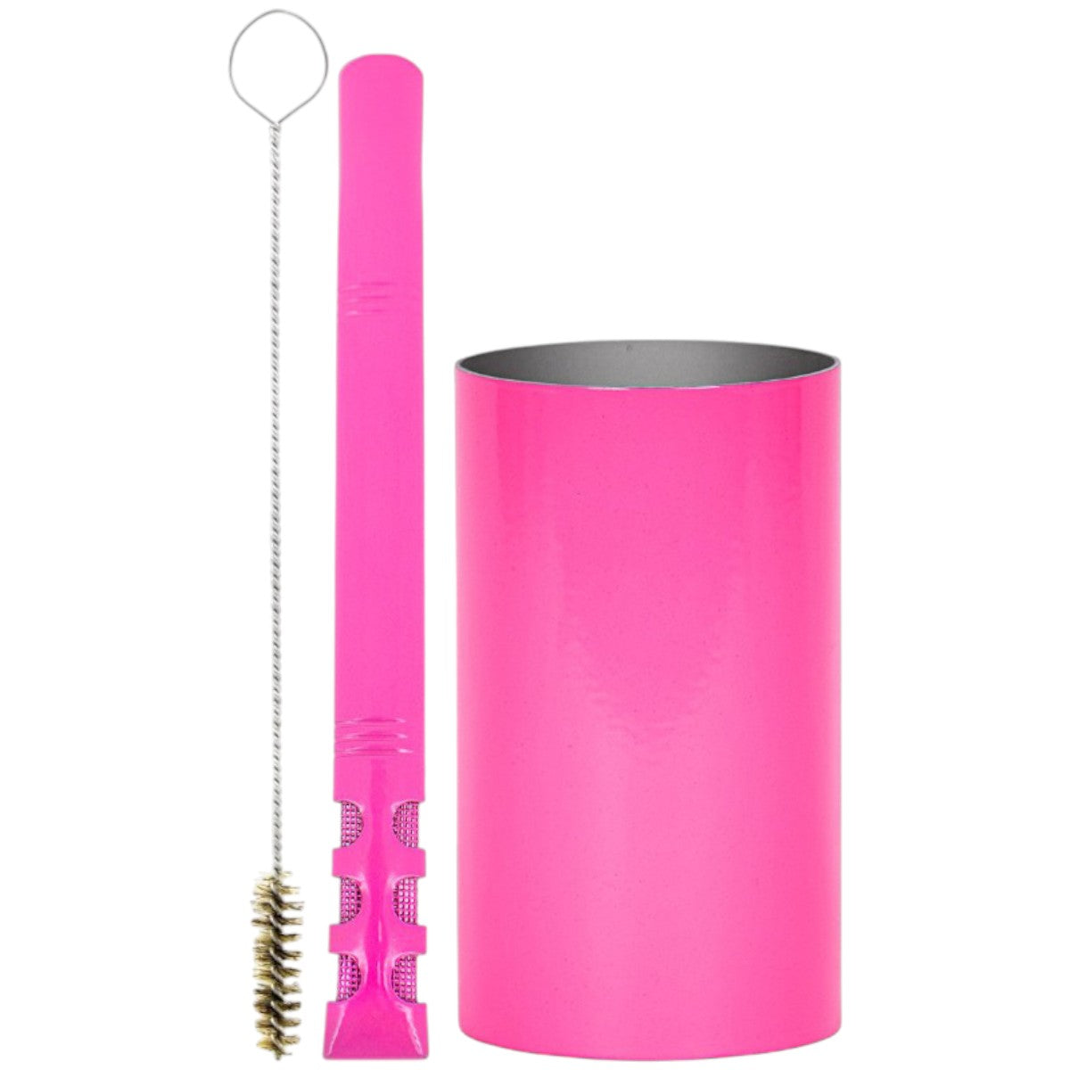Kit Bomba V6 e Copo Redondo Terere Aço Inox -  Escolha a Cor