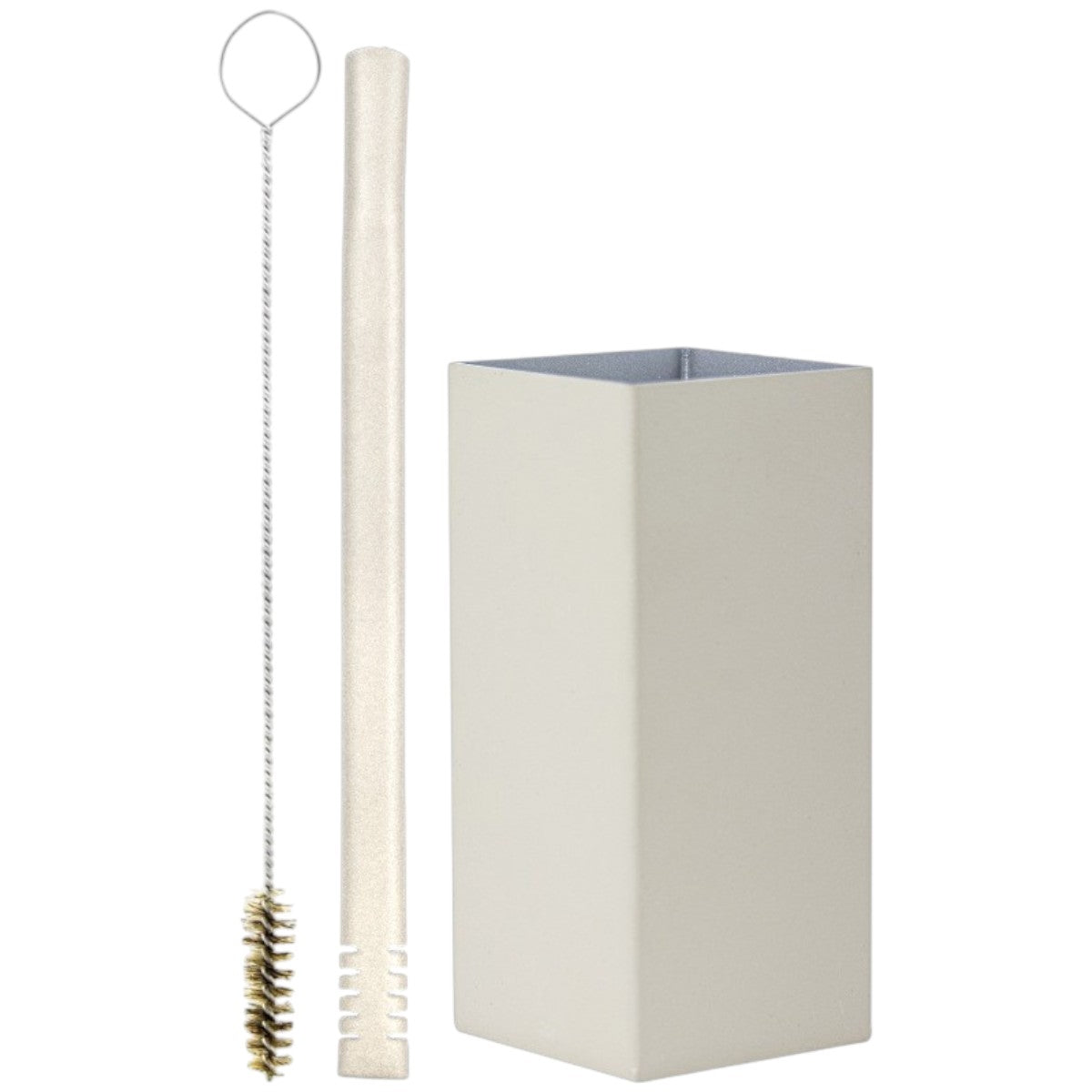 Kit Bomba Filete e Copo Quadrado Terere Aço Inox -  Escolha a Cor