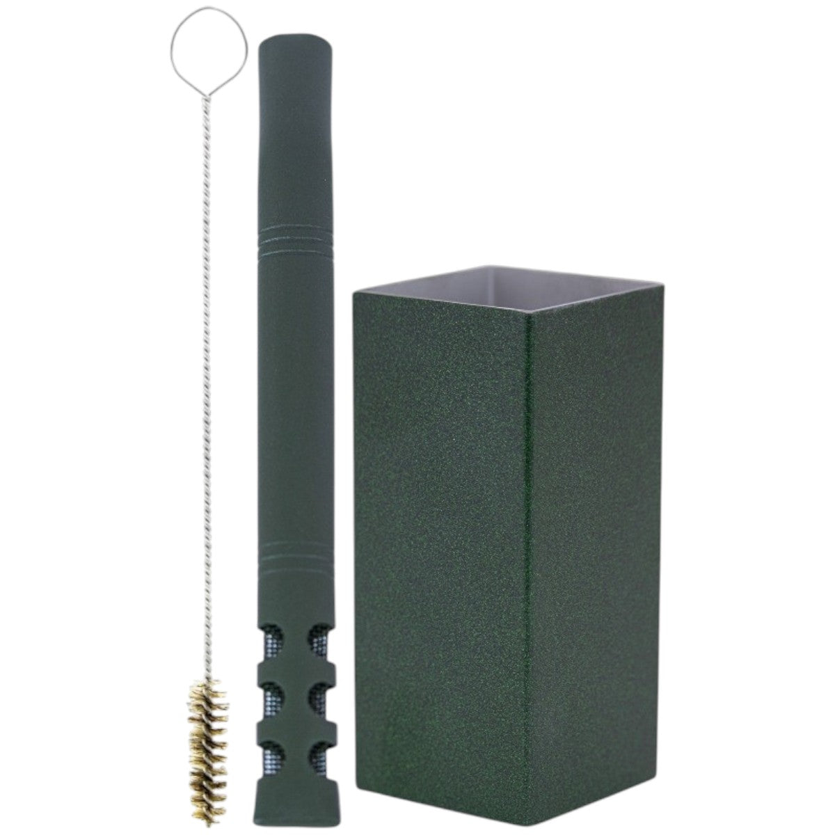 Kit Bomba V6 e Copo Quadrado Terere Aço Inox -  Escolha a Cor