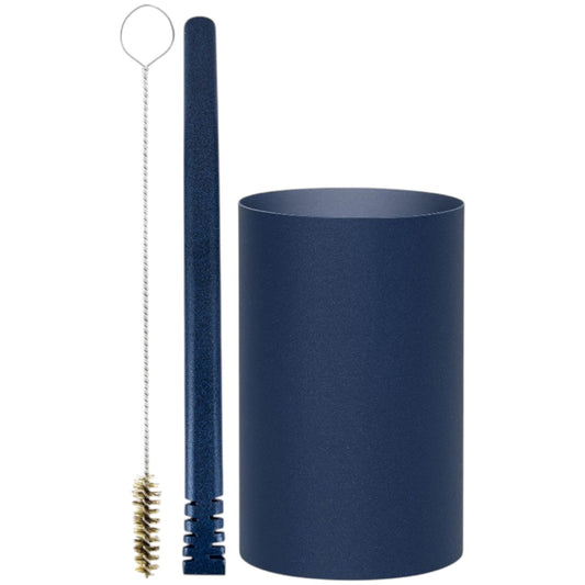 Kit Bomba Filete e Copo Redondo Terere Aço Inox -  Escolha a Cor