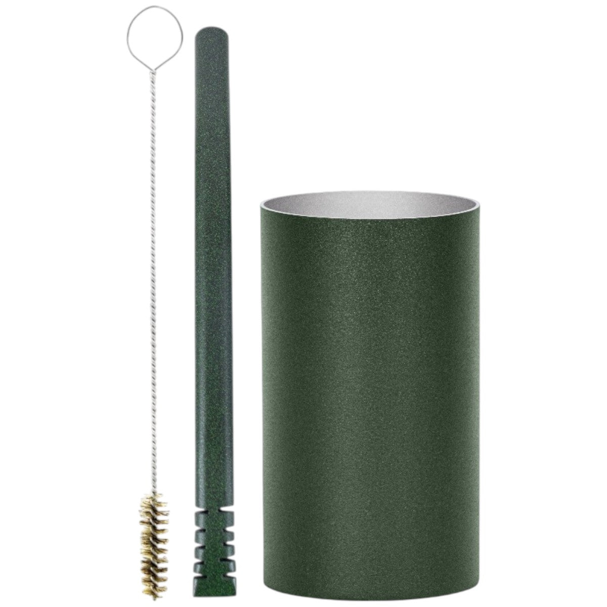 Kit Bomba Filete e Copo Redondo Terere Aço Inox -  Escolha a Cor