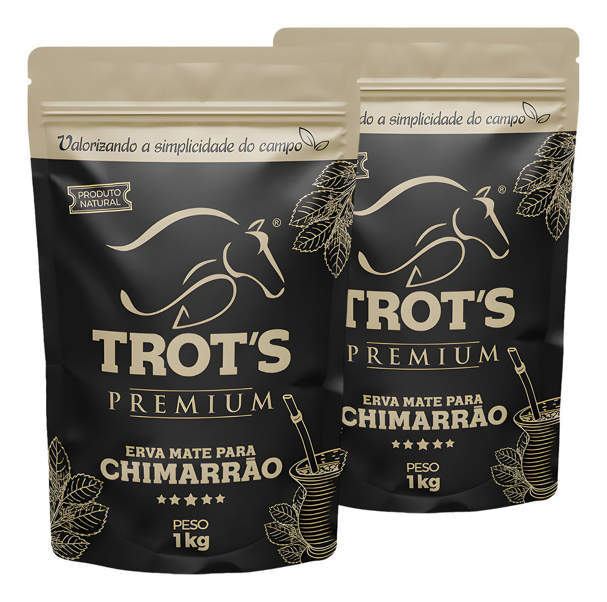 Erva Mate Para Chimarrão Trots Premium 100% Natural 1kg