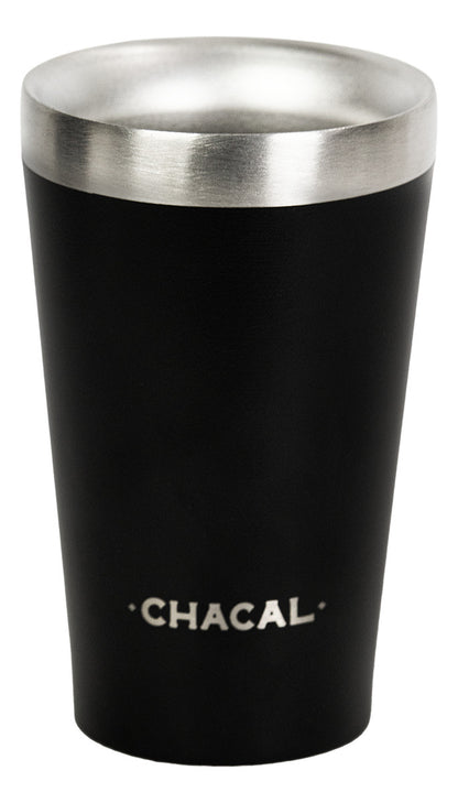 Kit Tereré Chacal Copo Bomba Garrafa Térmica Inox Preto 2.5l
