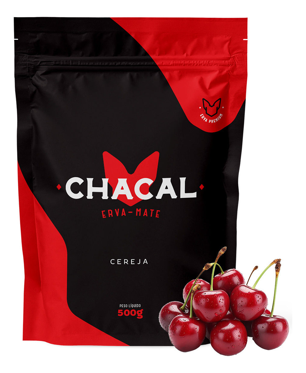 Erva Mate Tereré Chacal Premium 500g - Cereja