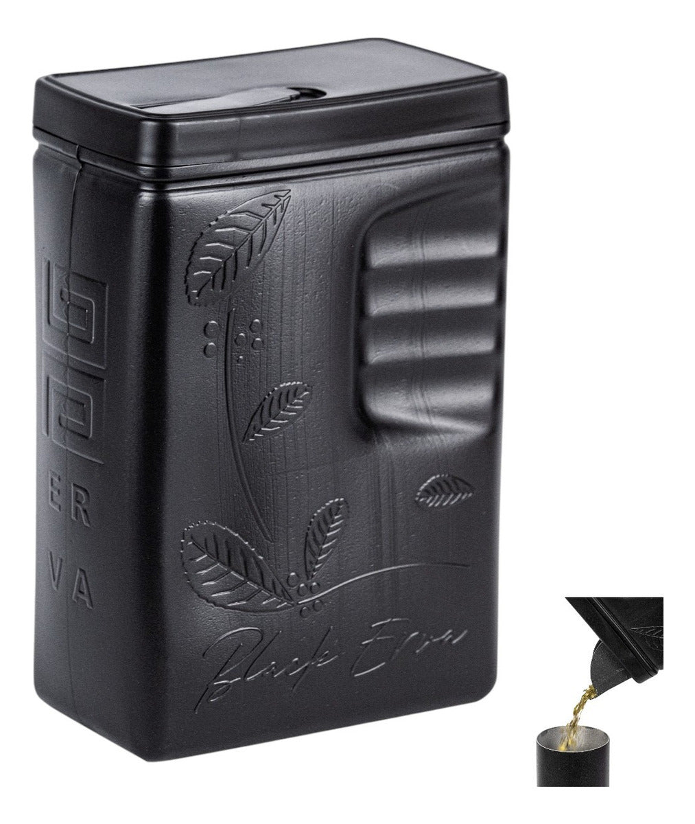 Porta Erva Tereré Black Erva 500g Preto